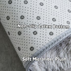 Plush Bath Rugs Set 1-6 Pieces, Multi-Color Microfiber Non-Slip Bathroom Mats – Soft Water Absorbent Thick Machine Washable Toilet Mats for Bathroom, Tub & Shower