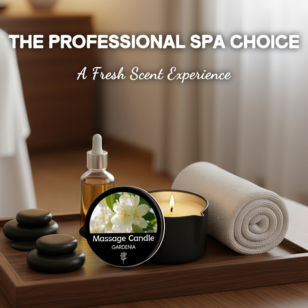 2-in-1 Soy Wax Massage Oil Candle Essential Oil Scented Warm Moisturizing Body Lotion Luxury Spa Candle Gift Set for Women Nail Salon Pedicure Wedding Christmas Valentine 1pc 2pc 6pc 17 Scents