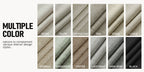 Faux Linen Blackout Curtains 2 Panels for Bedroom & Living Room – 100% Blackout, Back Tab & Rod Pocket, Thermal Insulated Farmhouse Drapes