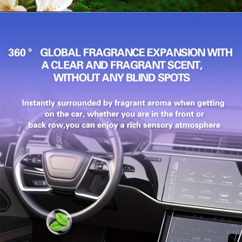 Solid Car Perfume Balm 2-Pack – Long-Lasting Light Fragrance Car Air Freshener & Interior Ornament, 5 Scent Combos: Lavender, Black Forest, Cologne, Wilderness & Gardenia Berry