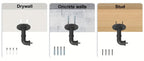 Curtain Rod Black Industrial 1 Inch with Brackets – Rustic Heavy Duty Window Rod Set for Indoor & Outdoor Use | 4 Sizes