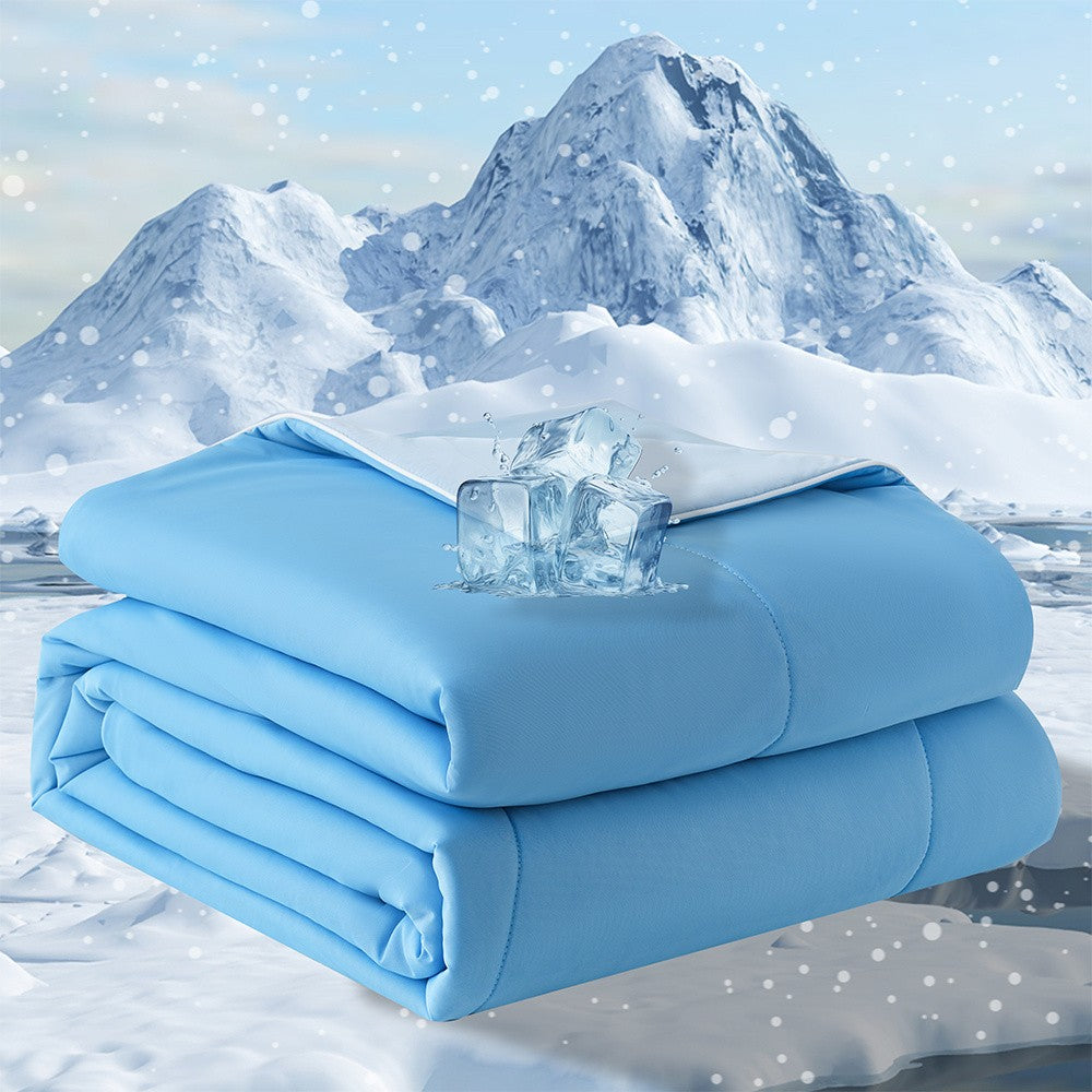 Cooling Blanket for Hot Sleepers – Breathable Lightweight Bedspread with Cooling Technology | All-Season, Machine Washable | Twin, Queen & King | White, Grey, Beige, Light Blue, Navy Blue