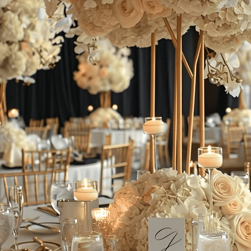 Bulk Artificial Hydrangea Flower Heads 72pcs with Stems - Faux Hydrangea Flowers for Home, Wedding & Party Decorations, Floral Arrangements & Centerpieces