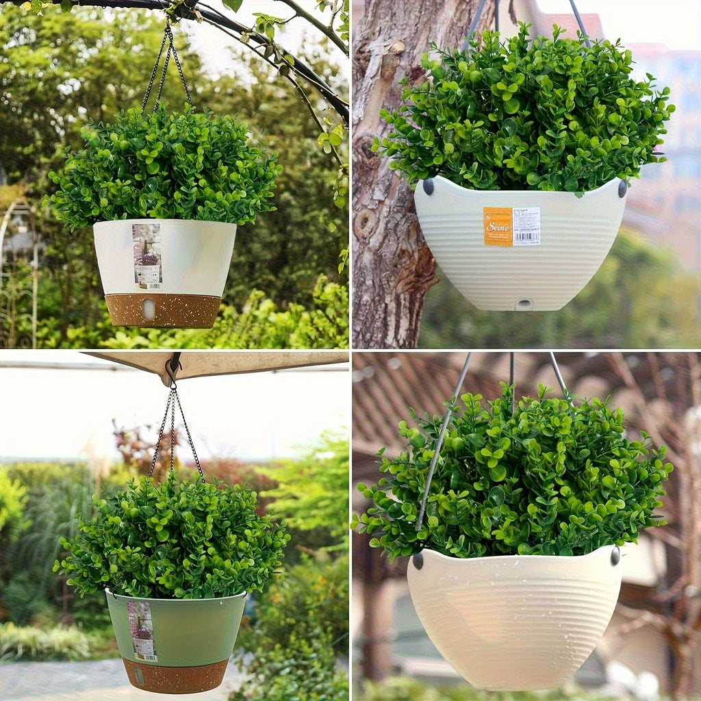 Artificial Boxwood Shrubs 10 Bundles UV Resistant – Realistic Faux Hedge Greenery for Garden, Patio, Backyard, Home & Office – Low Maintenance Boxwood Stems for Weddings & Outdoor Decor