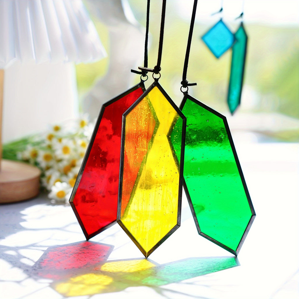 Rainbow Suncatcher Crystal Glass Sun Catcher Pendant – Hanging Window Prism Ornament for Home Garden Decoration, Wedding Party Decor & Housewarming Gift