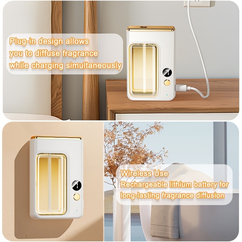 Soundwave Essential Oil Diffuser Humidifier Long-Lasting Fragrance Aromatherapy for Home Bathroom Room Decor with Essential Oils
