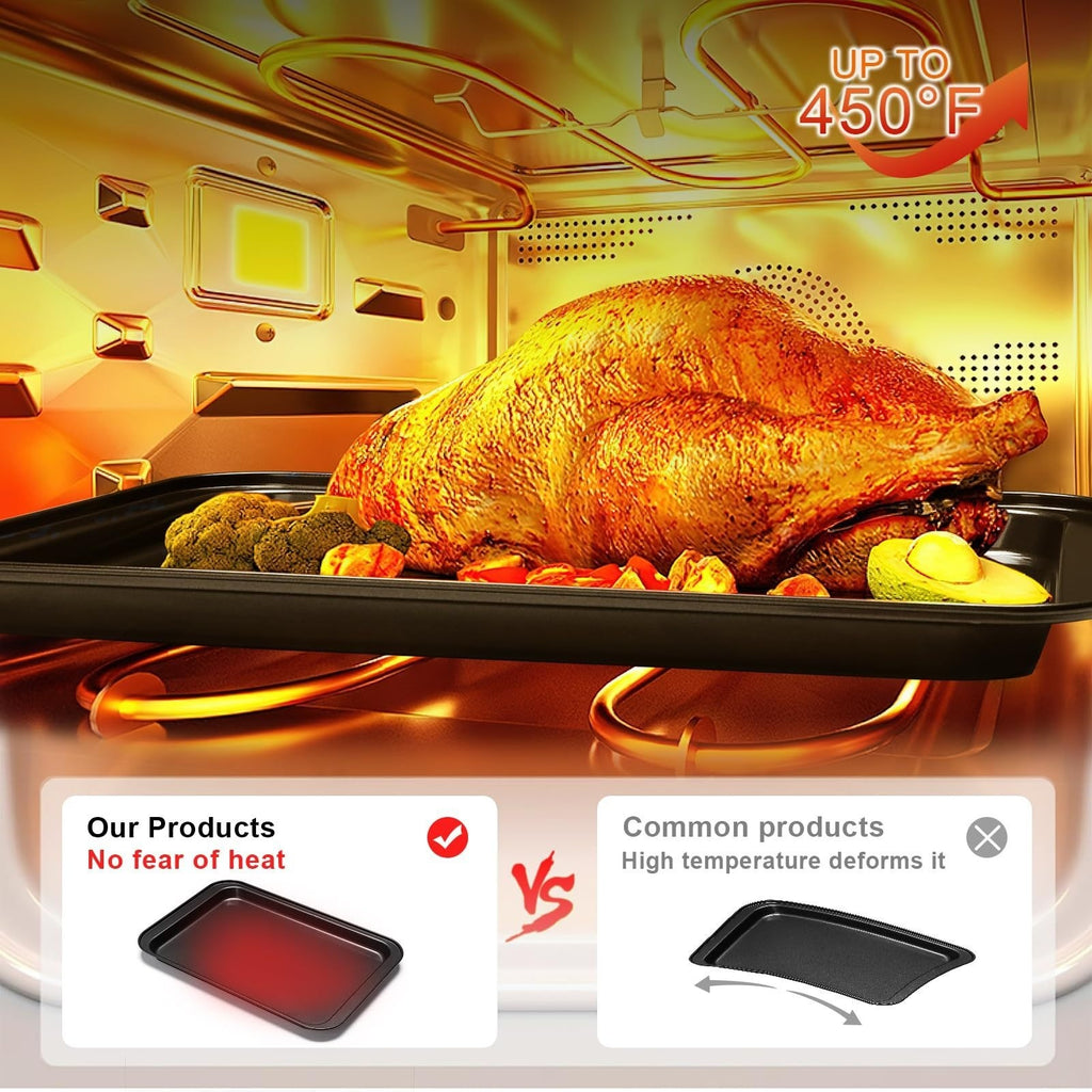 Baking Pan Set Oven-Safe Commercial Grade - Cookie Sheet Baking Sheet Round Cake Pan Muffin Pan Bread Pan Pizza Pan Square Pan - 4/6/12/23/46-Piece Kitchen Bakeware Sets, Restaurant Quality