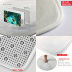 Sea Turtle Illusion Doormat 700GSM, Non-Slip Microfiber Absorbent Rug, Machine Washable Mat for Bathroom Bedroom Living Room Entrance Outdoor Camping