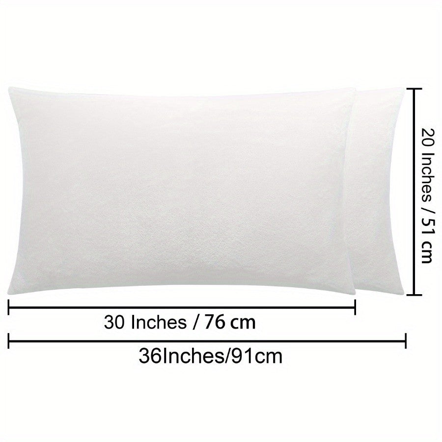 2 Pack Velvet Pillowcases Super Soft Fuzzy Flannel Bed Pillow Cases with Zipper Closure – Luxury Cozy Bedding Pillowcase Set Queen Size, Pink & Navy Blue