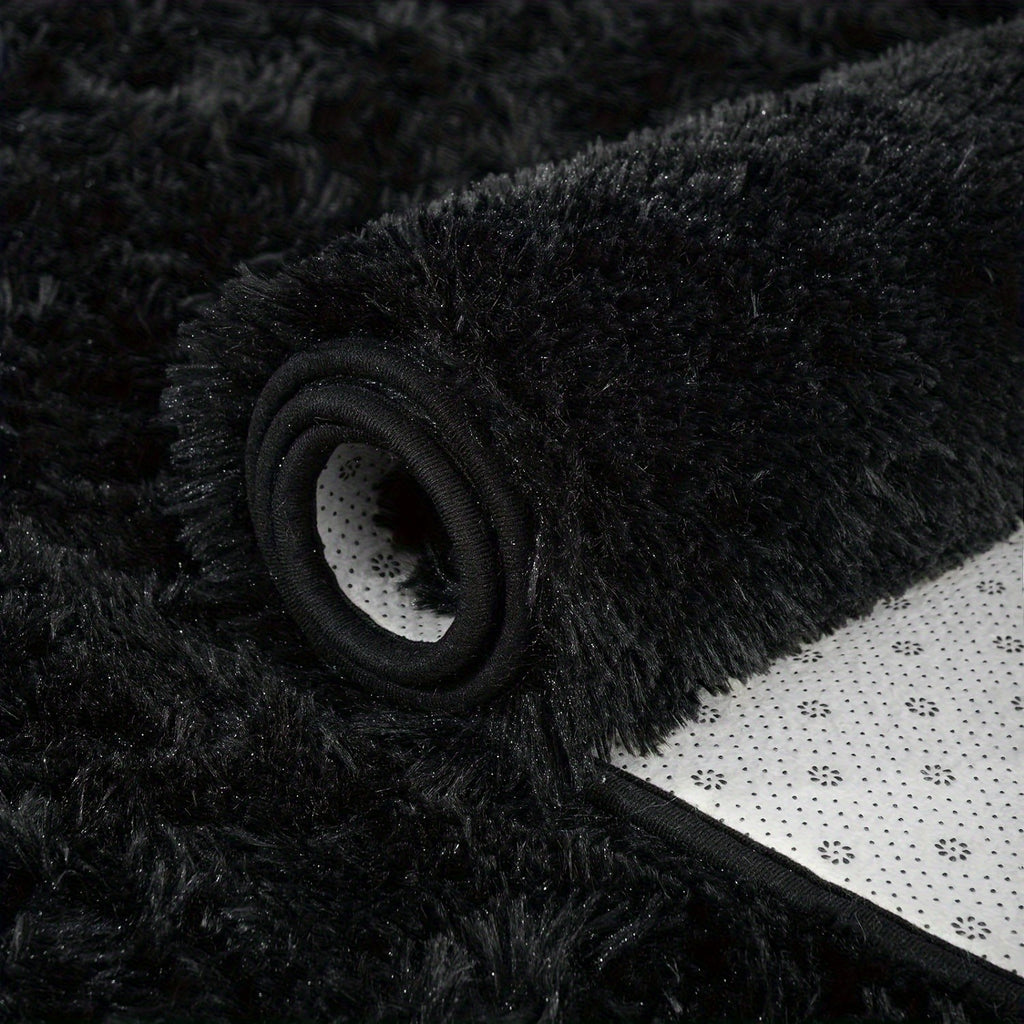 Shaggy Plush Area Rug Non-Slip Machine Washable Fluffy Tie-Dye Shedding Resistant 5x8 8x10 ft for Living Room Bedroom 7 Colors