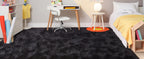 Black Ultra-Soft Fluffy Area Rug – High-Pile Non-Slip Velvet Carpet for Living Room, Bedroom & Playroom | 3x5 to 8x10 Ft