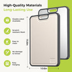 Titanium Cutting Board Double-Sided Food-Grade 17x11.5 Inch - Pure Titanium & Wheat Straw PP Large Kitchen Chopping Board, Easy to Clean, Durable & Eco-Friendly