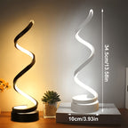 Spiral Adjustable Desk Lamp Vintage Style with Dimmable Warm Light, 3 Color Modes 10 Brightness Settings, Space-Saving Table Lamp for Bedroom Study & Living Room, 12V Safe Low Voltage, Gift for Friends & Family