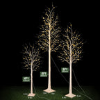 Lighted Birch Tree Warm White Fairy Lights 4ft 5ft 6ft 8ft Tall Artificial Prelit Tree Plug In Clear Lights Sturdy Base for Indoor Outdoor Christmas Wedding Easter Home Decor