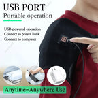 Heated Shoulder Wrap Massager with 3 Adjustable Heat Levels – Wearable Shoulder Heating Pad & Brace Support for Shoulder, Leg & Arm Warmth, Winter Comfort Gift for Parents