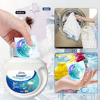 5-in-1 Laundry Detergent Pods, Ocean Breeze Scent, 8X Cleaning Power – HE Compatible Stain & Odor Eliminator Liquid Capsules, Fabric Safe, 60 / 120 Count