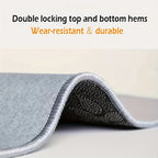 Non-Slip Runner Rug with Rubber Backing Machine Washable Gray Wood-Tone Farmhouse Floor Mat for Hallway Bathroom Laundry Room Multiple Sizes