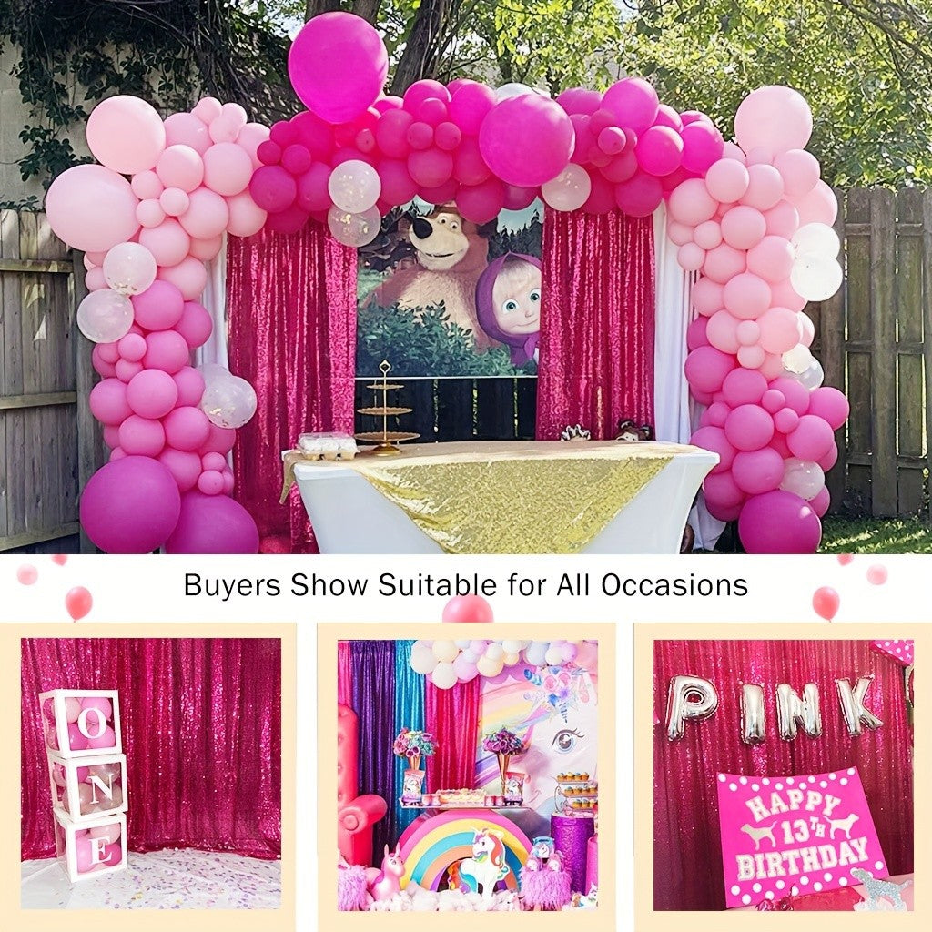 Sequin Curtain Backdrop Panels 24x84 Inches Set of 2 – Glitter Shimmer Party Backdrop for Weddings Birthdays Baby Showers Proms & Photo Booths, 31 Colors