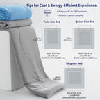 Cooling Blanket for Hot Sleepers – Breathable Lightweight Bedspread with Cooling Technology | All-Season, Machine Washable | Twin, Queen & King | White, Grey, Beige, Light Blue, Navy Blue