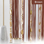 Beaded String Curtain Room Divider Boho Fringe Tassel Doorway Panel – Easy Hang Decorative Bead Curtain for Bedroom, Living Room & Hallway | 2 Colors