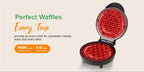 Bubble Waffle Maker 7-Inch 1000W | Hong Kong Egg Waffle Electric Grill with Nonstick Coating | Ready in 5 Mins for Breakfast, Desserts & Ice Cream Cones | Christmas Gift Idea