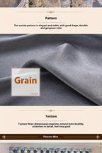 Luxury Blackout Curtains for Bedroom Living Room, European 3D Jacquard Embroidery Grommet Top Window Drapes, Thermal Insulated Light Blocking Machine Washable Panels