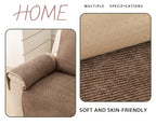 Bohemian Sofa Cover for Armchairs & Single Sofas, Anti-Slip Machine Washable Slipcover, Soft Solid Color Pet-Friendly Couch Protector for All Seasons, Modern Minimalist Home Decor
