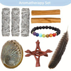 5-Variety Sage & Incense Cleansing Bundle – White Sage, Cedarwood, Dragon's Blood, Eucalyptus & Lavender Sticks for Home Purification, Spiritual Cleansing & Aromatherapy Decor
