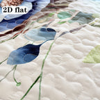 Quilted Quilt Set 2-3 Piece Floral Love Heart Print – Soft Breathable Hypoallergenic Bed Cover with Pillowcases for Twin Full Queen King, Multicolor Bedding