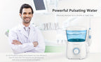 Water Flosser for Teeth & Braces – 8 Jet Tips, 10 Pressure Settings, 20oz Large Tank Oral Irrigator for Family Deep Cleaning & Braces Care