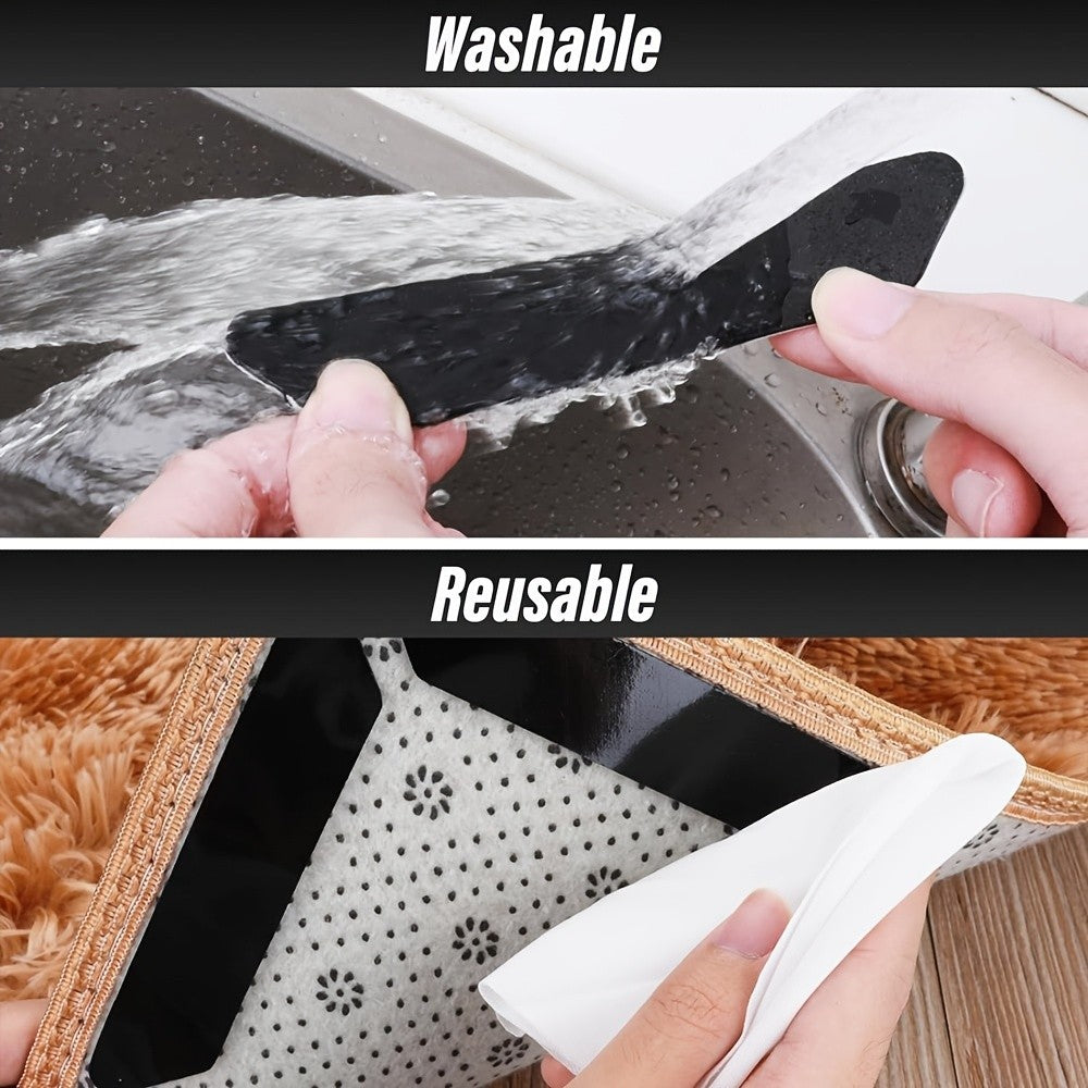 Non-Slip Rug Grippers for Hardwood Floors – Washable & Reusable Anti-Slip Carpet Rug Pads for Tile, Laminate & Wood Floors, 24 or 48 Pack
