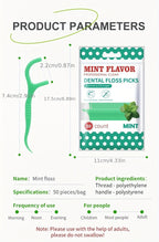 Mint Flavor Dental Floss Picks 300 600 Count Disposable PE Floss Sticks Upgraded Thinner Stronger Plaque Removal Travel Oral Care Fresh Breath