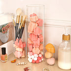 Clear Glass Cylinder Vases 24-Pack 3 Sizes 4/8/12 Inch - Tall Flower Vases, Hurricane Floating Candle Holders for DIY Candle Making, Wedding Table Centerpieces & Home Decor