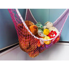 Jumbo Corner Stuffed Animal Hammock with LED Warm Lights – 72x48x48" Mesh Plush Toy Storage Organizer with Hooks, Kids Room & Nursery Decor, Holiday Gift for Boys & Girls