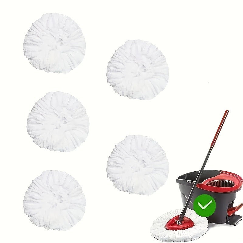 Microfiber Rotary Mop Replacement Heads 360-Degree Triangular Pads for Spin Mop Systems – Available in 2, 5, 10 & 20 Pack, Reusable Floor Cleaning Refills