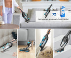 Corded Vacuum Cleaner Lightweight with Powerful Suction – 1L Dust Cup, 6-Stage Filtration, 90° Tilt, Self-Standing Design for Floors Stairs Carpet Hardwood Tile Pet Hair