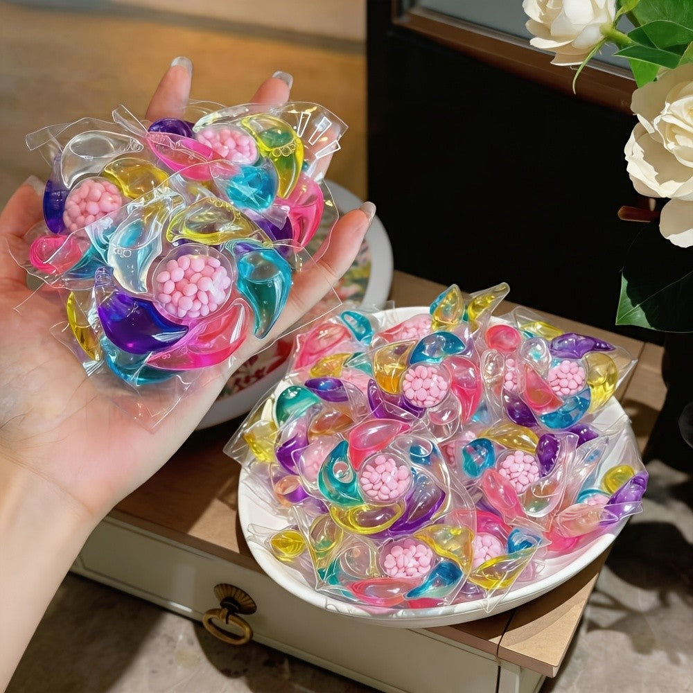 6-in-1 Laundry Gel Beads Pods – Concentrated Detergent with Fragrance, Stain Removal, Chlorine-Free, Color Safe – 200g / 600g / 1150g