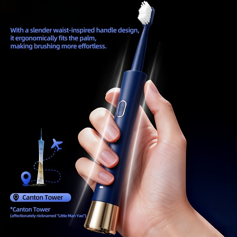 Sonic Electric Toothbrush with 8 Brush Heads - 5 Modes 31000 Vibrations IPX7 Waterproof USB Rechargeable 2 Min Timer Adults Men Women Couple Gift