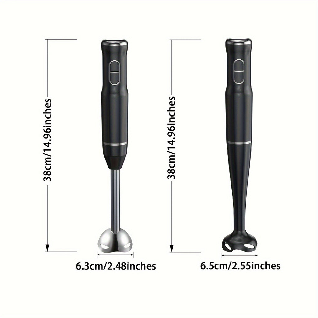 400W Immersion Hand Blender Stick Mixer with 304 Stainless Steel Blades, 2 Speeds & Turbo Mode, Detachable Base – 5-in-1 Set Available, Perfect for Soups, Smoothies, Purees & Baby Food