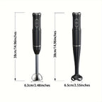 400W Immersion Hand Blender Stick Mixer with 304 Stainless Steel Blades, 2 Speeds & Turbo Mode, Detachable Base – 5-in-1 Set Available, Perfect for Soups, Smoothies, Purees & Baby Food
