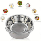 Large Stainless Steel Mixing Bowl 15.74 Inch - Heavy Duty 304 Steel Rustproof Kitchen Bowl for Baking Cooking Pasta Salad Dough, Commercial & Home Prep, Dishwashing Basin