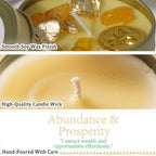 Manifestation Candle – Scented Soy Wax Candle with Golden Crystal & Guidance Card, 3oz, 12+ Hr Burn, for Focus, Meditation & Yoga | Abundance & Law of Attraction Gift for Women (1 or 2 Pack)