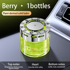 Solid Car Perfume Balm 2-Pack – Long-Lasting Light Fragrance Car Air Freshener & Interior Ornament, 5 Scent Combos: Lavender, Black Forest, Cologne, Wilderness & Gardenia Berry