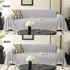 Herringbone Sofa Cover with Tassels – Washable Polyester Throw for 3-Seater, 4-Seater & Large Sofas | Grey, Coffee, Green