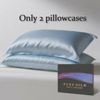 100% Mulberry Silk Pillowcase – Premium Silk Pillow Cover for Hair & Skin Care, Soft Smooth Cooling Breathable with Hidden Zipper, Luxury Sleep Bedding Standard Queen King Size