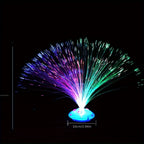 Fiber Optic Night Lights 3-Pack Colorful – Decorative Ambient Glow Lights for Home, Desktop, Car & Christmas Party Decor, Random Colors