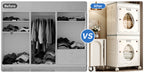 Large Storage Box with Wheels 37 Gallon Flip-Top Lid Foldable Closet Organizer for Clothes Quilts Blankets Bedroom Living Room White Red