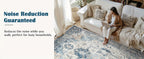 Washable Vintage Area Rug - Chenille Retro Distressed Multi-Print Foldable Lightweight Accent Rug for Entryway Bathroom Kitchen Living Room and Bedroom