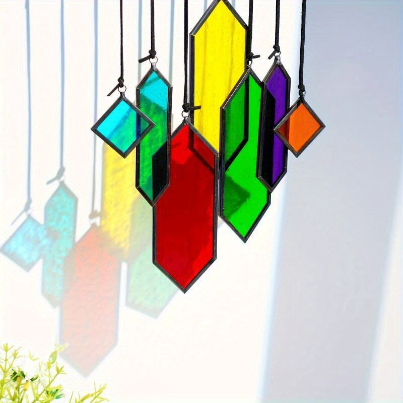 Rainbow Suncatcher Crystal Glass Sun Catcher Pendant – Hanging Window Prism Ornament for Home Garden Decoration, Wedding Party Decor & Housewarming Gift