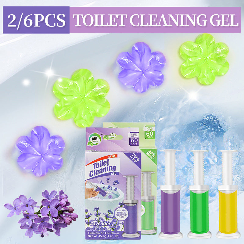 Gel Stamp Toilet Bowl Cleaner & Air Freshener 28/84 Count – Fresh Flower Gel Stamps Prevent Limescale & Toilet Rings – 6 Scent Options, 2 or 6 Pack Bathroom Cleaning Gel Stamps